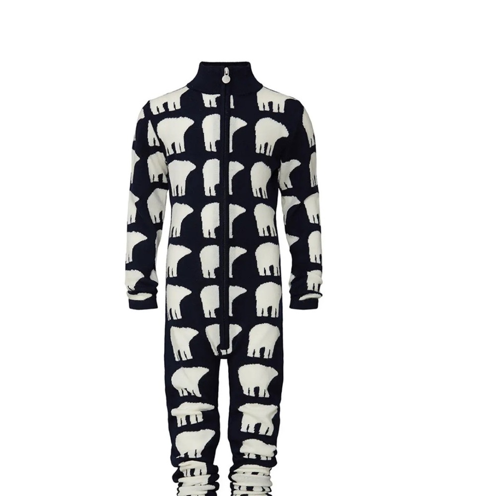 Perfect Moment Polar Bear Print Kids Jumpsuit